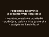 NASZYJNIK męski KORALIKI rozmiary [N225]