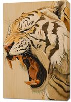 Obraz 60x90cm Majestatyczny Ryk Tygrysa