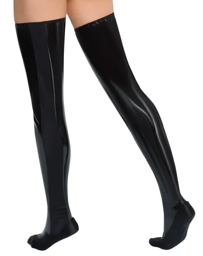 black level pończochy winylowe czarne m/l z elastycznymi wstawkami na Arena.pl