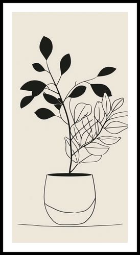 Plakat 50x100cm Prostota Doniczki na Arena.pl