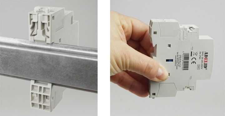 ADELID STYCZNIK MODUŁOWY 230V 25A 1P 1F 2NO 2Z zdjęcie 5