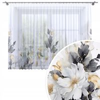 FIRANA GOTOWA 300x160 WOAL BARWIONA WZÓR NA ŻABKI KWIATY 225