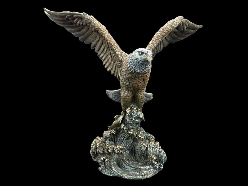 BIELIK AMERYKAŃSKI ŁAPIĄCY RYBĘ VERONESE WU75227A4 zdjęcie 5