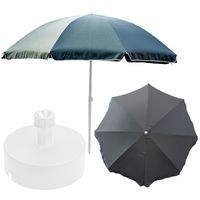 Parasol ogrodowy 240cm z podstawą okrągły zestaw
