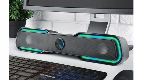 Zestaw głośników 2.0 REAL-EL S-180 6 W czarny na Arena.pl