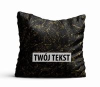Poduszka Dekoracyjna MARMUR  z Twoim napisem M17