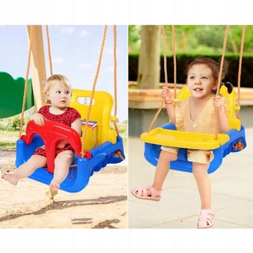 Huśtawka Ogrodowa Modułowa domowa dla Dzieci 3w1 Mocna na Linach Bezpieczna na Arena.pl