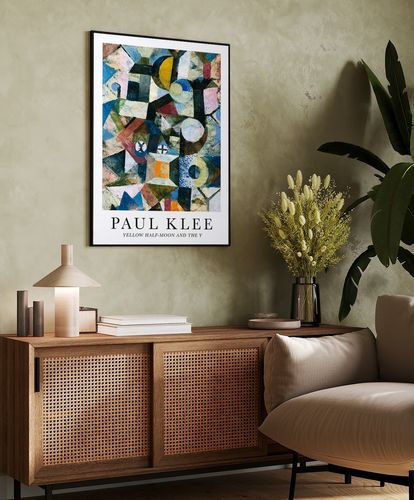 Plakat Paul Klee abstrakcja malarska 30x40 cm w czarnej ramie na Arena.pl