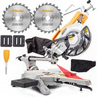 PIŁA UKOŚNICA STOŁOWA RĘCZNA POSUWEM LASER PILARKA UKOSOWA PRZECINARKA