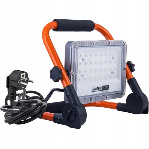 Halogen LED Budowlany 50W 5500lm Uchwyt Przenośny przewód 230V z na Arena.pl