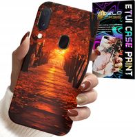 ETUI DO SAMSUNG GALAXY A40 - PARK, JESIEŃ, SPADAJĄCE LIŚCIE, PLECKI