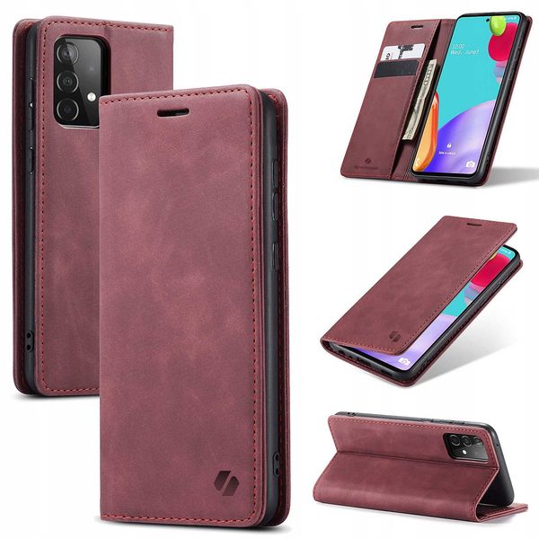 Spacecase Wallet Galaxy A52 5G Red zdjęcie 11