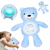 MIŚ SZUMIŚ MUZYCZNY PROJEKTOR GWIAZD PRZYTULANKA LAMPKA PLUSZAK POZYTYWKA