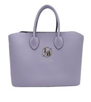 Laura Biaggi - torebka shopper z kosmetyczką fioletowy liliowy JS59