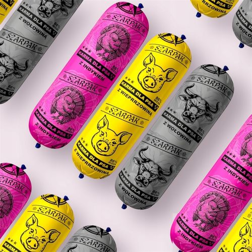 19x1kg Karma dla psa baton SZARPAK 86% mięsa + GRATIS na Arena.pl