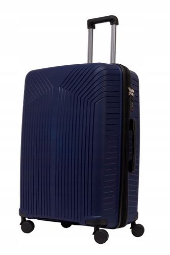 DUŻA WALIZKA PODRÓŻNA POLIPROPYLEN + POSZERZENIE SUWAKA BAGIA 100L na Arena.pl