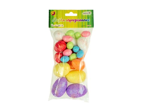 jajka styropianowe  brokatowe 25szt.  | WPJ-7477 na Arena.pl