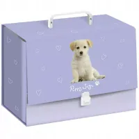 Teczka Z Rączką Xl Gruba A4 Pies Piesek Dla Dziewczynki