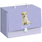 Teczka Z Rączką Xl Gruba A4 Pies Piesek Dla Dziewczynki