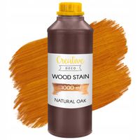 Lakier lakierobejca wodna do drewna dąb butelka 1L