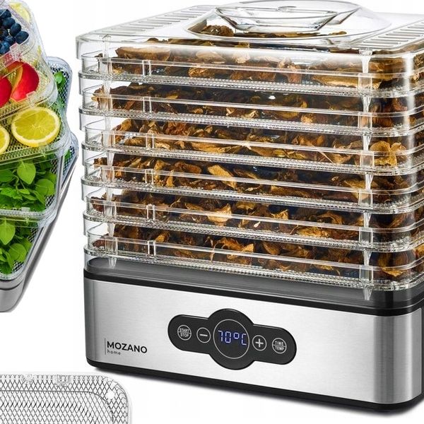 SUSZARKA DO GRZYBÓW OWOCÓW WARZYW SPOŻYWCZA DUŻA STALOWE SITA 500W ŻYWNOŚCI zdjęcie 1