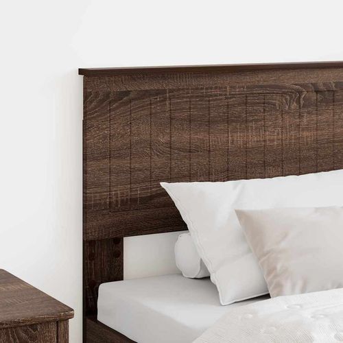Zagłówek Z zagłówkiem Brązowy dąb 90 cm Materiał drewnopochodny na Arena.pl