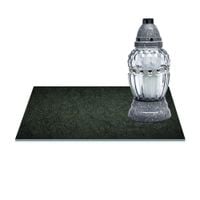 SZKLANA PODSTAWKA POD ZNICZE Z DEDYKACJĄ 30x20cm Zieleń 37a