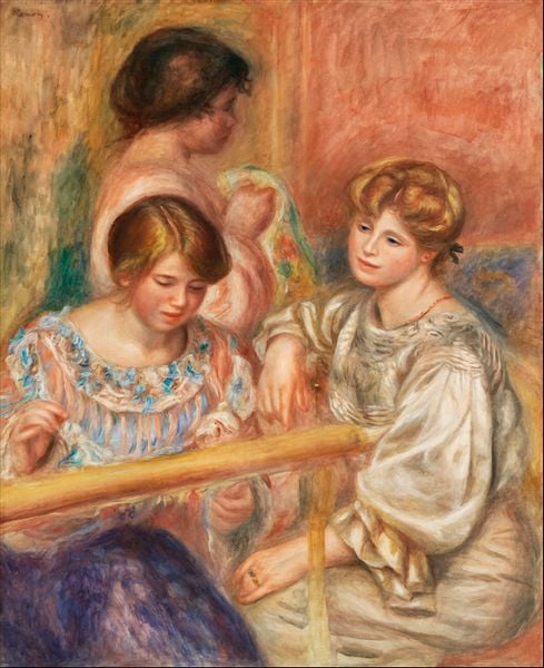 Embroiderers, Pierre-Auguste Renoir - plakat 42x59,4 cm zdjęcie 1