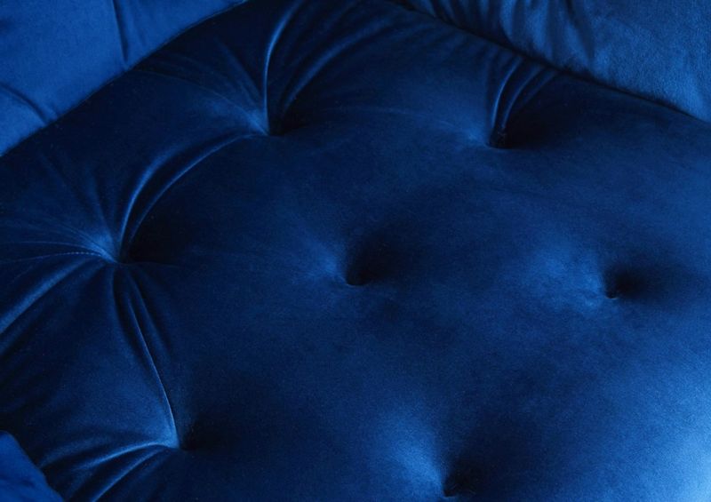 Krzesło welurowe NEVADA VELVET granatowe zdjęcie 9