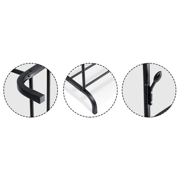 Wieszak stojący Massido MS-867 czarny zdjęcie 7