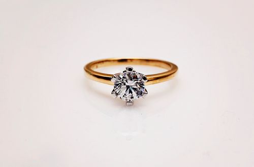 exclusive | klasyczny zaręczynowy w 18k złocie z 1ct brylantem na Arena.pl