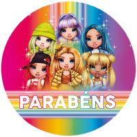 Opłatek na tort Rainbow High