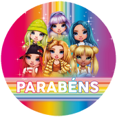 Opłatek na tort Rainbow High