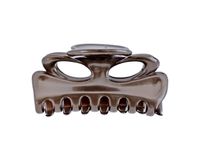 Francuska klamra do włosów brązowa 4x7,5 cm