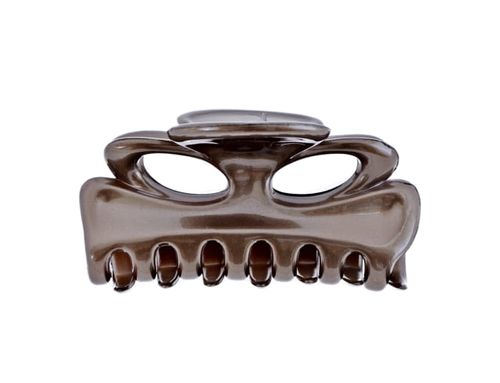 Francuska klamra do włosów brązowa 4x7,5 cm na Arena.pl