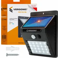 Lampa solarna 20 LED czujnikiem ruchu zmierzchu kinkiet czujnik zewnętrzna