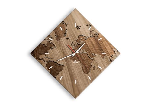 Zegar Ścienny - Mapa Kontynent - 40X40 Cm - C3Ad40X40-3042 na Arena.pl