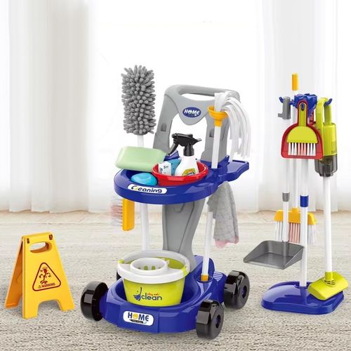 WÓZEK ODKURZACZ DUŻY ZESTAW DO SPRZĄTANIA MOP MATADI 29 AKC. DLA DZIECI na Arena.pl
