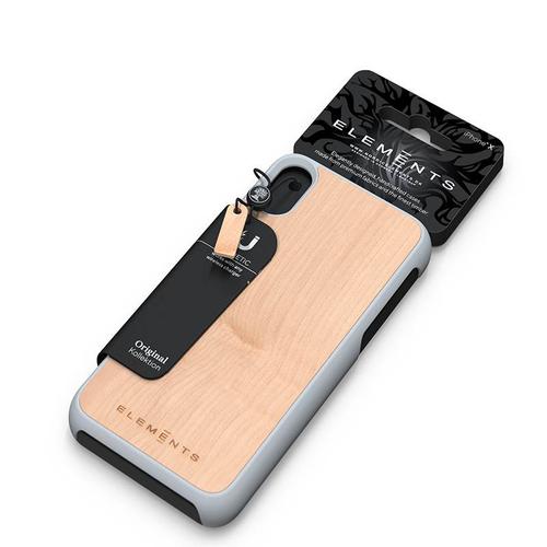 Drewniane etui do iPhone Xs Max (Light Grey) #0 na Arena.pl