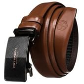skórzany pasek męski z klamrą automatyczną - peterson