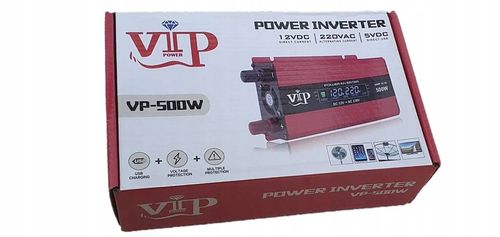 Przetwornica samochodowa 12V 230V 500W IPS USB na Arena.pl