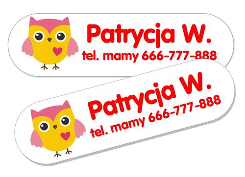 NAKLEJKI IMIENNE WODOODPORNE IMIENNIKI na Arena.pl