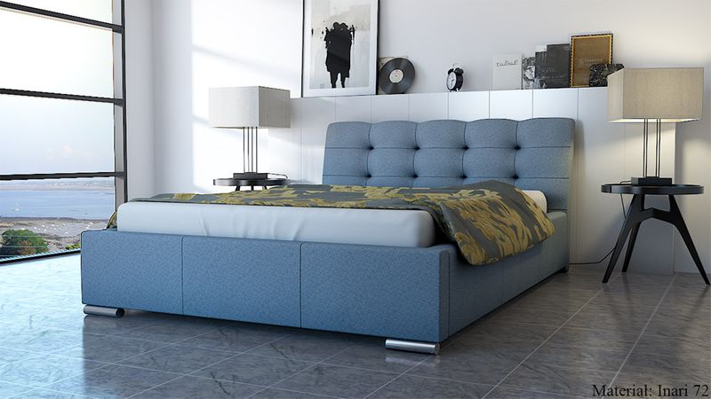 ŁÓŻKO DO SYPIALNI Z STELAŻEM I POJEMNIKIEM 120x200 FINO zdjęcie 9