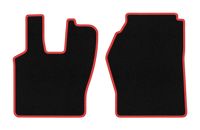 Dywaniki welurowe CARLUX-RED do Scania R/G 2004-2017, czarne
