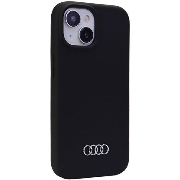 Audi Silicone Case iPhone 15 Plus 6.7" czarny/black hardcase zdjęcie 2