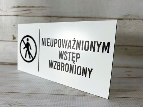 Tabliczka znak informacyjny 30x20 Biała PARKING Aluminiowa NADRUK UV na Arena.pl