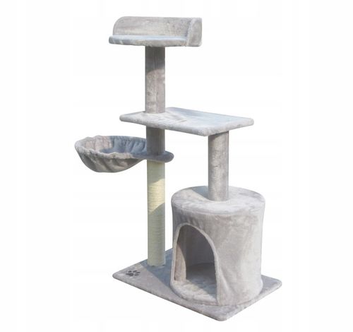 Drapak budka dla kota wieża legowisko domek drabinka sizal słup poziomy na Arena.pl