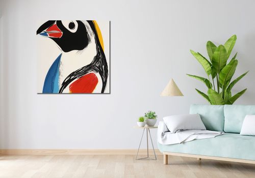 Obraz 90x90cm Portret Ptaka na Arena.pl