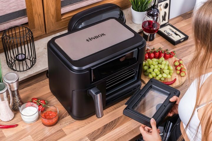 PIEKARNIK FRYTKOWNICA BEZTŁUSZCZOWA 2 KOSZE 8L/2500W 4 URZĄDZENIA W 1 zdjęcie 6