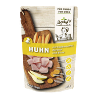 MOKRA KARMA DLA PSA BETTY'S Kurczak i słodkie ziemniaki 125g Pełnoporcjowa